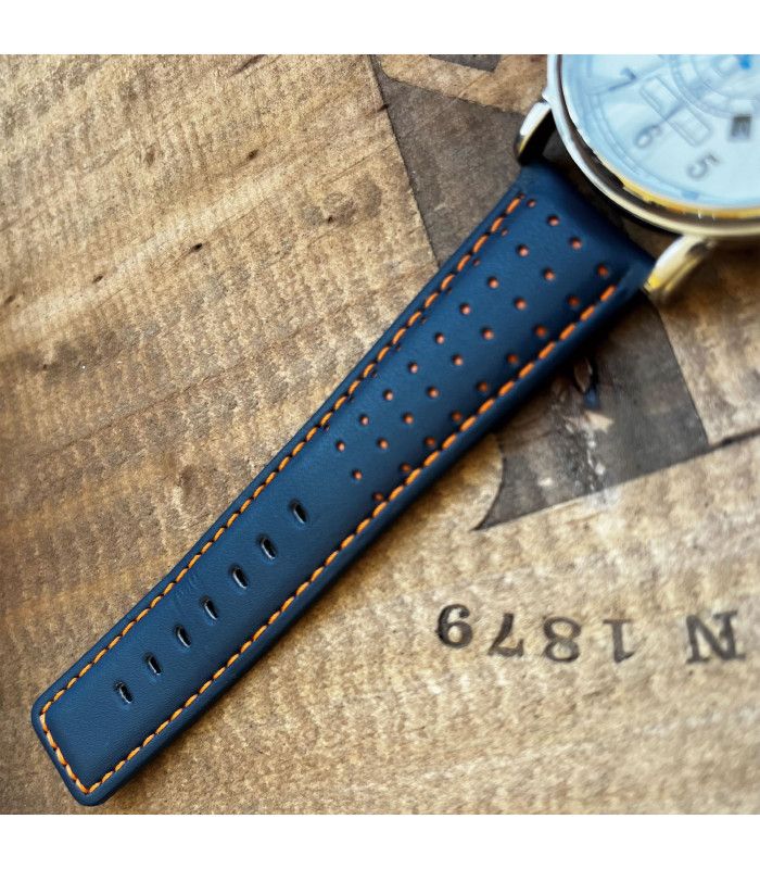 Correas de Reloj de Piel Vacuno Lisa con Agujeros. Diloy Ref. 367