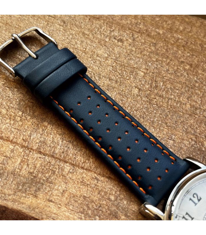 Correas de Reloj de Piel Vacuno Lisa con Agujeros. Diloy Ref. 367