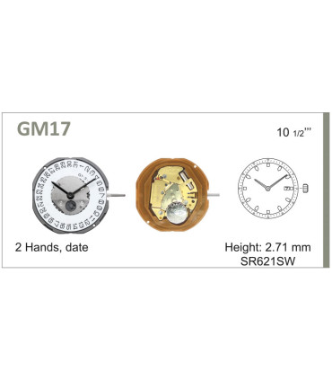 Watch Movement Ref MIYOTA GM15