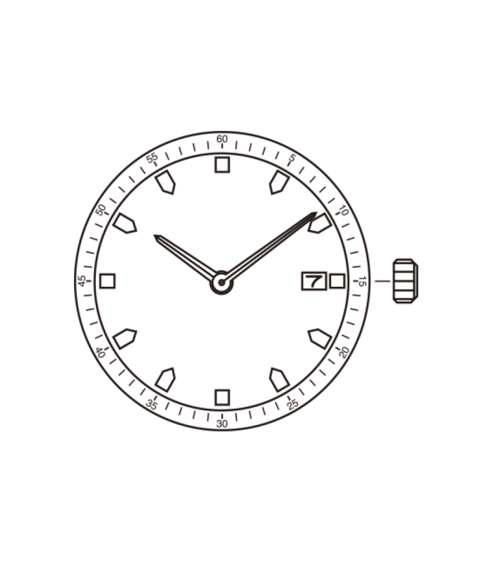 Meccanismo Orologio Ref MIYOTA GM15