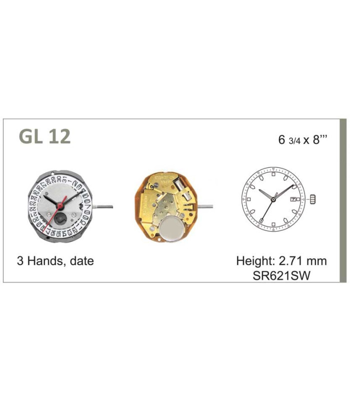 Watch Movement Ref MIYOTA GL10