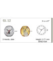 Maquinaria de reloj Ref MIYOTA GL10