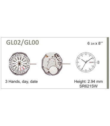 Watch Movement Ref MIYOTA GL00