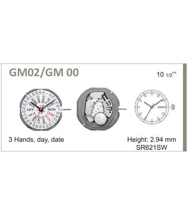 Watch Movement Ref MIYOTA GM00