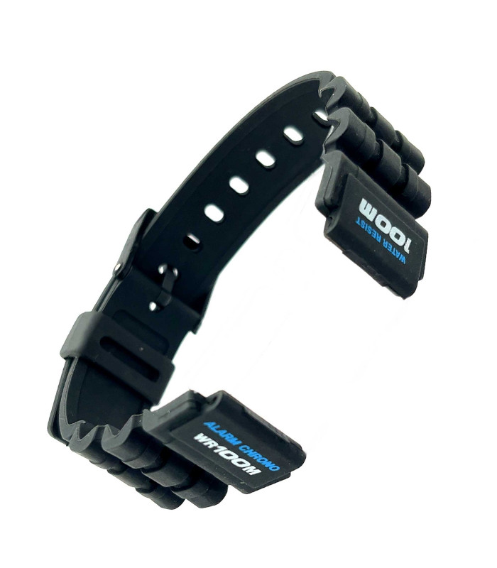 Pulseira de relógio borracha Compatível Casio W-87H, W-88H, W-727, W-728h, W-731 Ref W731D1