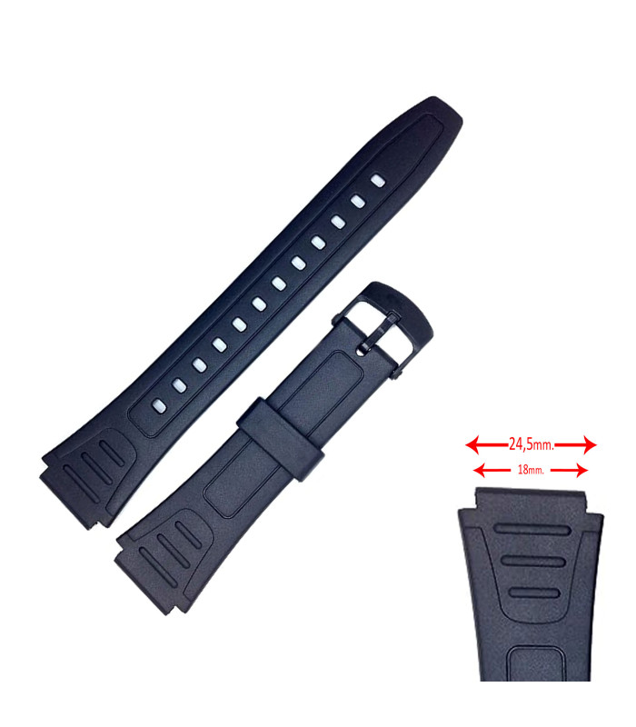 Casio Uhrenarmband kompatibel mit W-800H Ref 738EA2 18mm 10268612