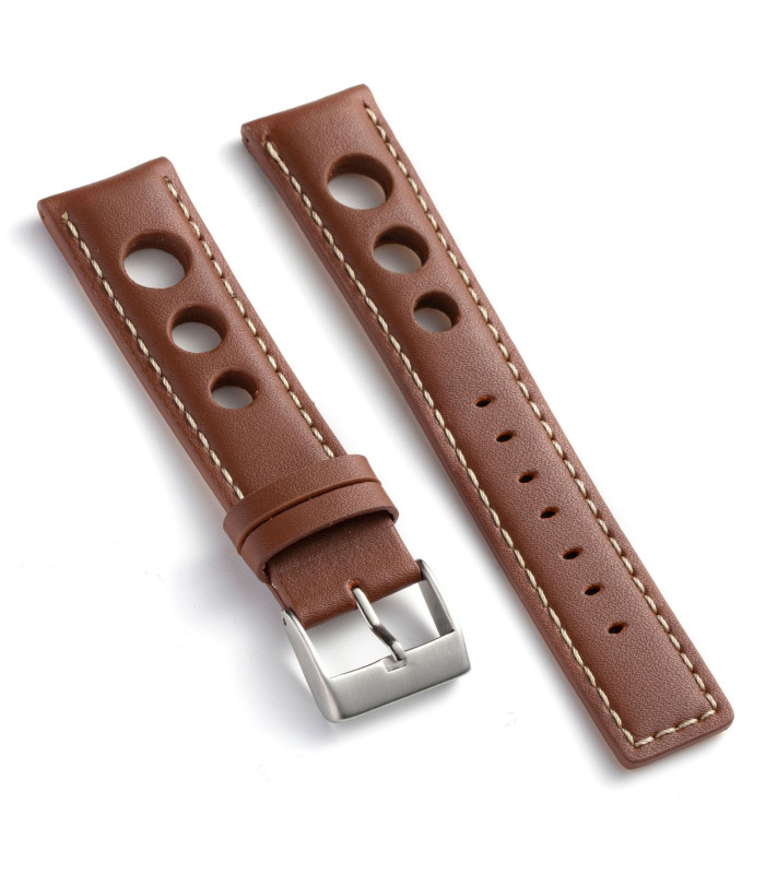 Pulseiras de relogio rally - racing de couro Ref P355